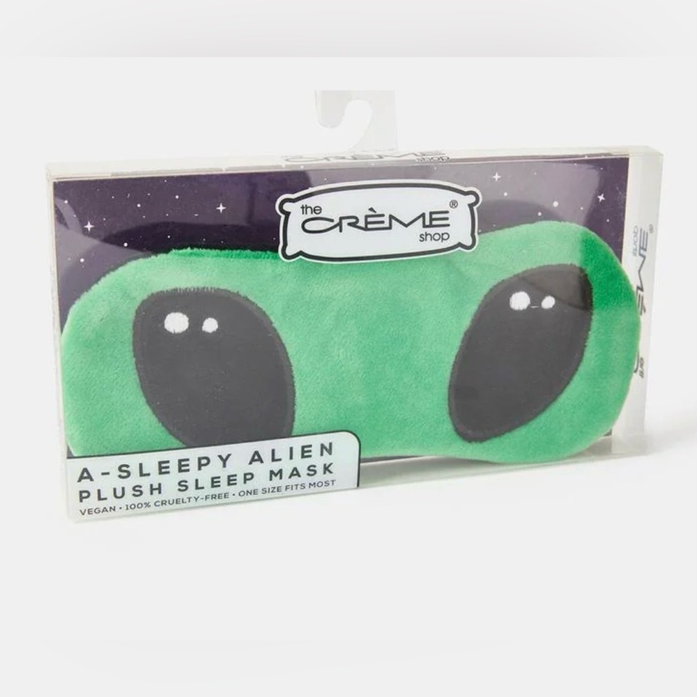 THE CREME SHOP A-SLEEPY ALIEN PLUSH SLEEP MASK